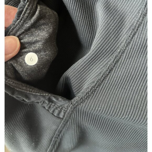 Lululemon Dance Studio Jacket Hooded Size 6 Black Gray Reversible - Picture 13 of 13